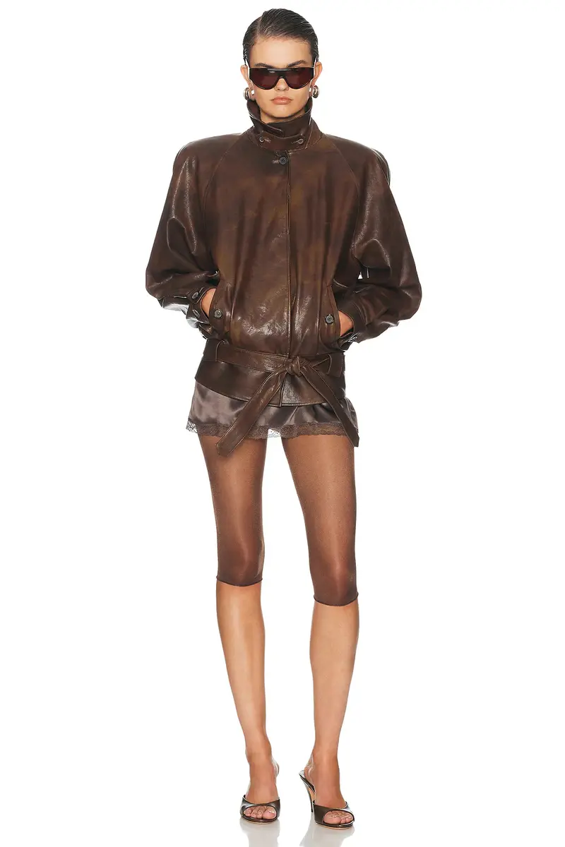 Magda Butrym Leather Jacket | Thumbnail 5 Magda Butrym Leather Jacket | Thumbnail 5