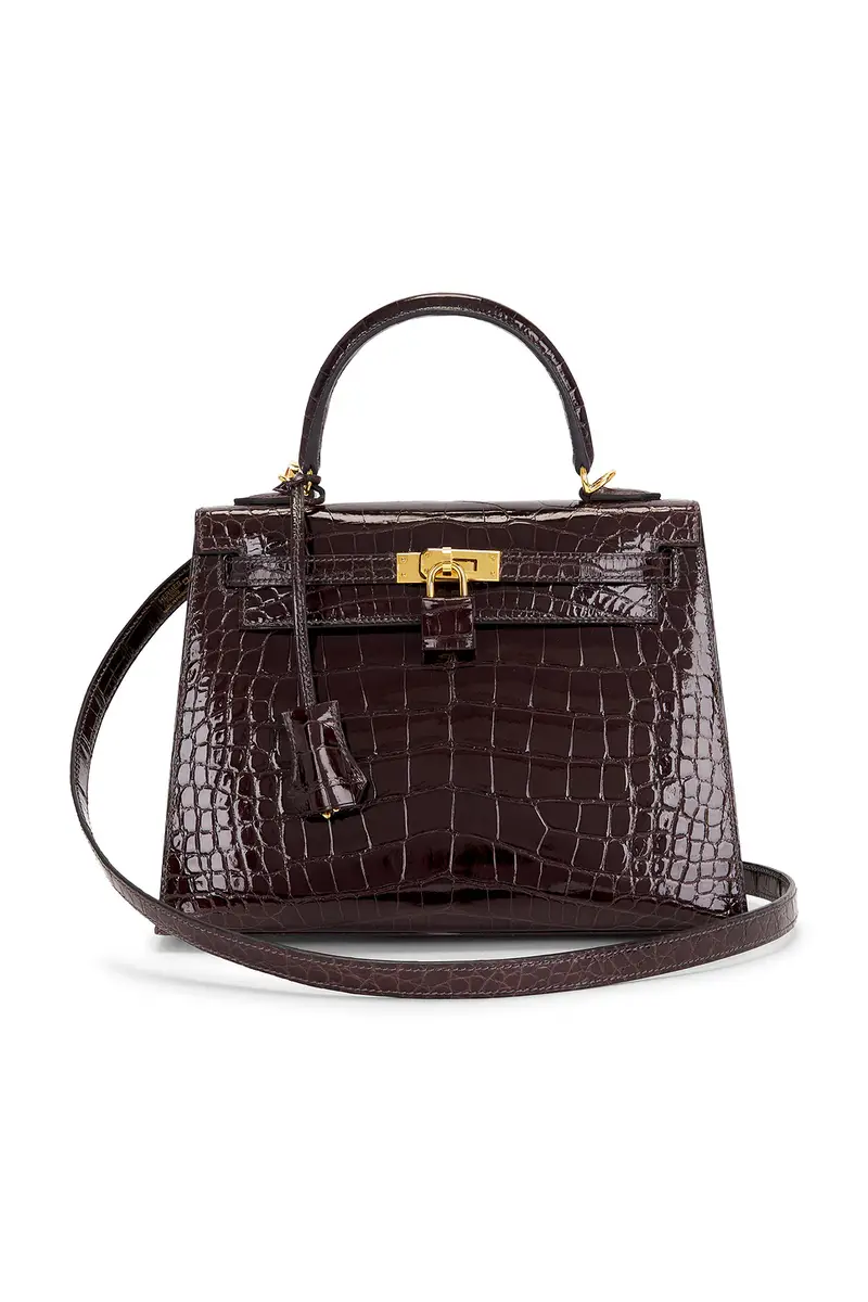 FWRD Renew Hermes Shiny Alligator Kelly 25 Sellier Handbag | Image 1 FWRD Renew Hermes Shiny Alligator Kelly 25 Sellier Handbag | Image 1