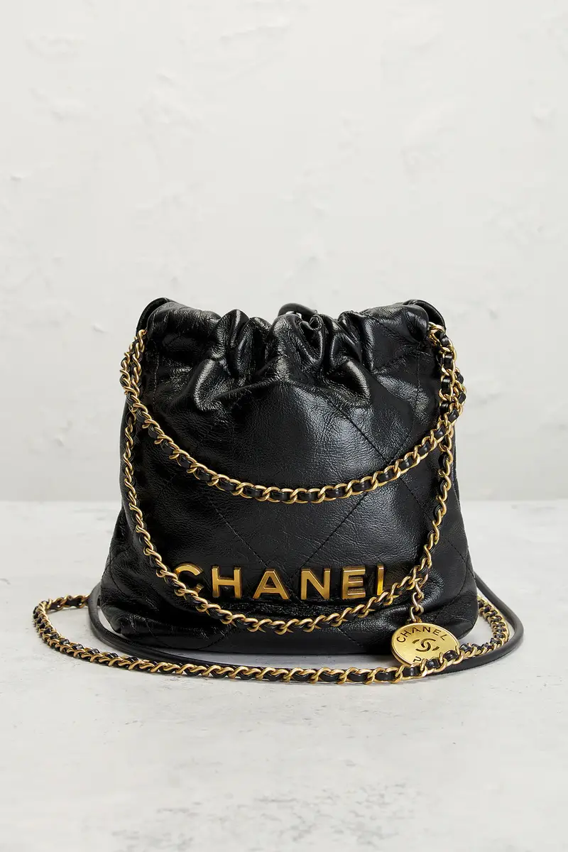Chanel Chanel Shiny Calfskin Mini 22 Hobo Bag | Thumbnail 2