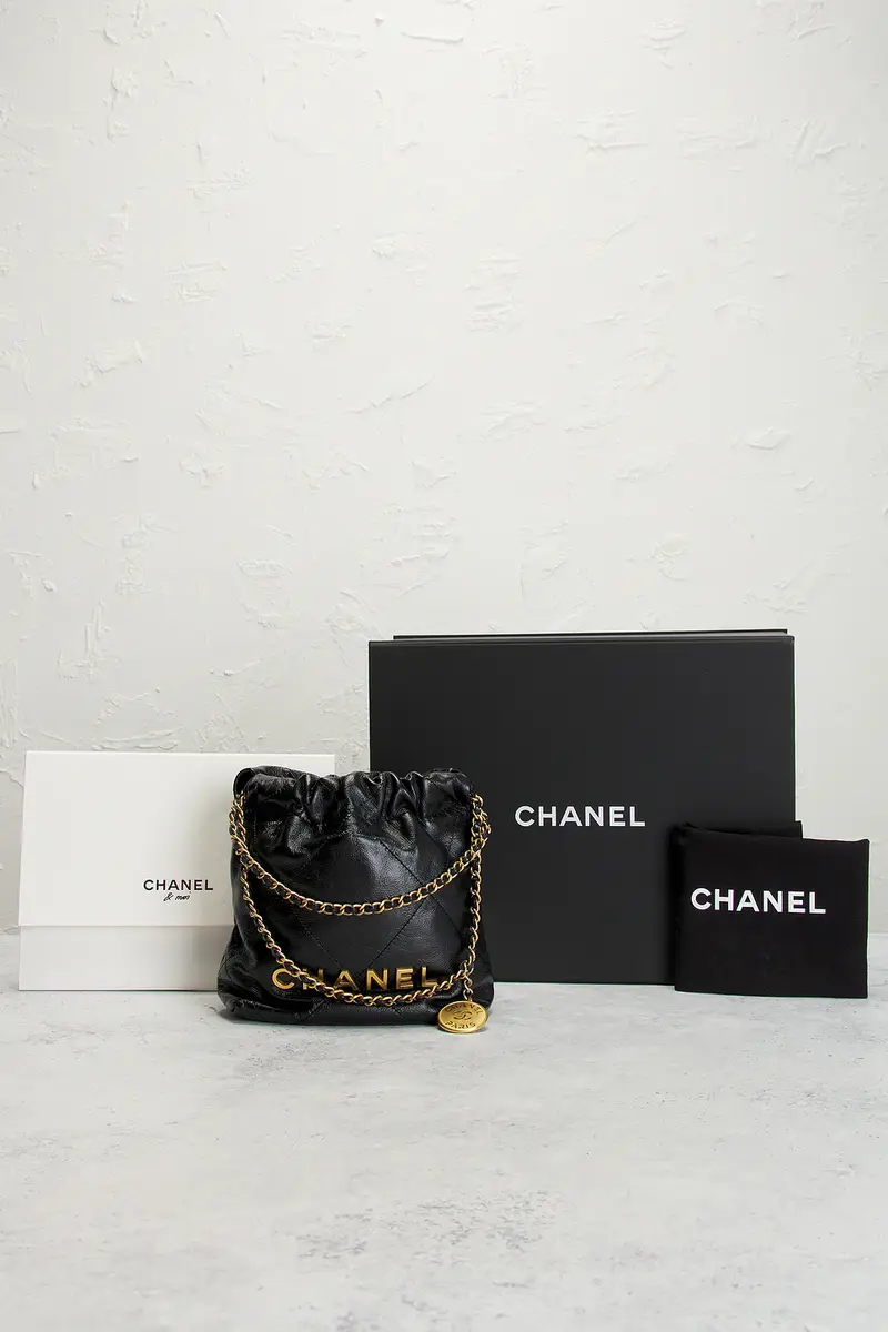 Chanel Chanel Shiny Calfskin Mini 22 Hobo Bag | Thumbnail 8
