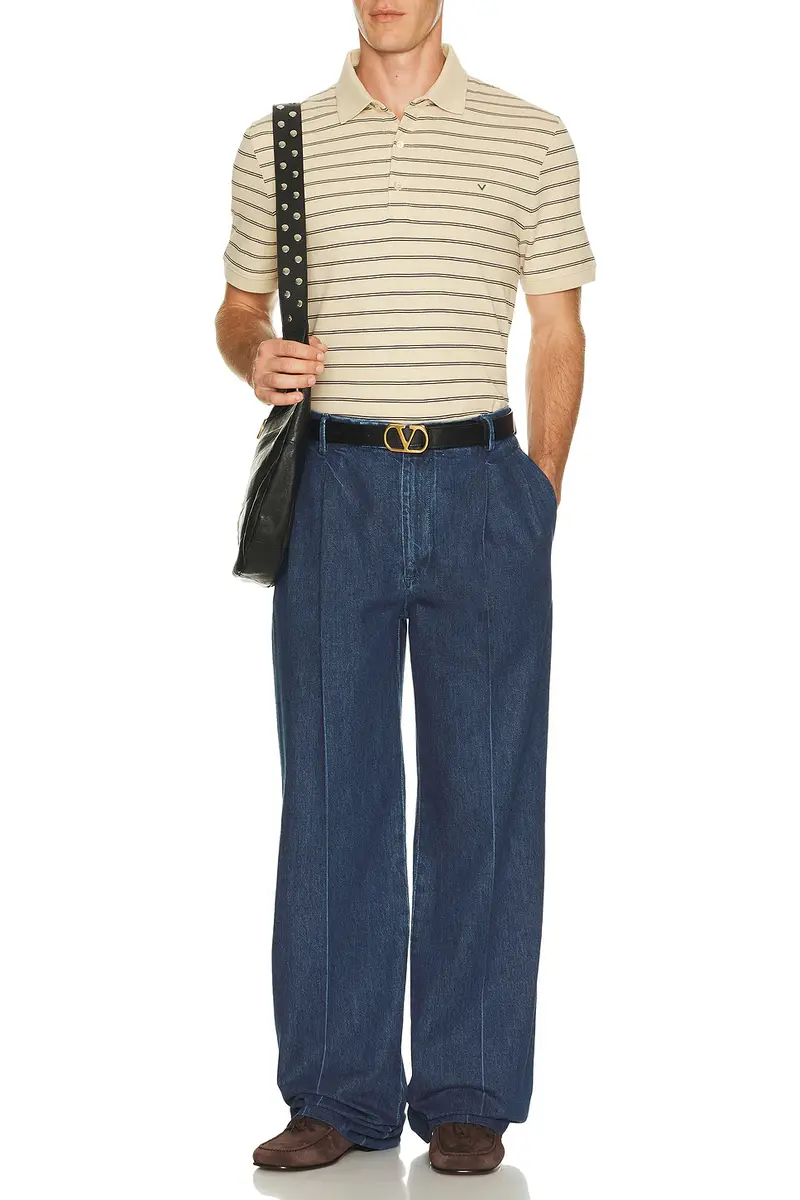 Valentino Pleated Denim Jean | Thumbnail 4 Valentino Pleated Denim Jean | Thumbnail 4
