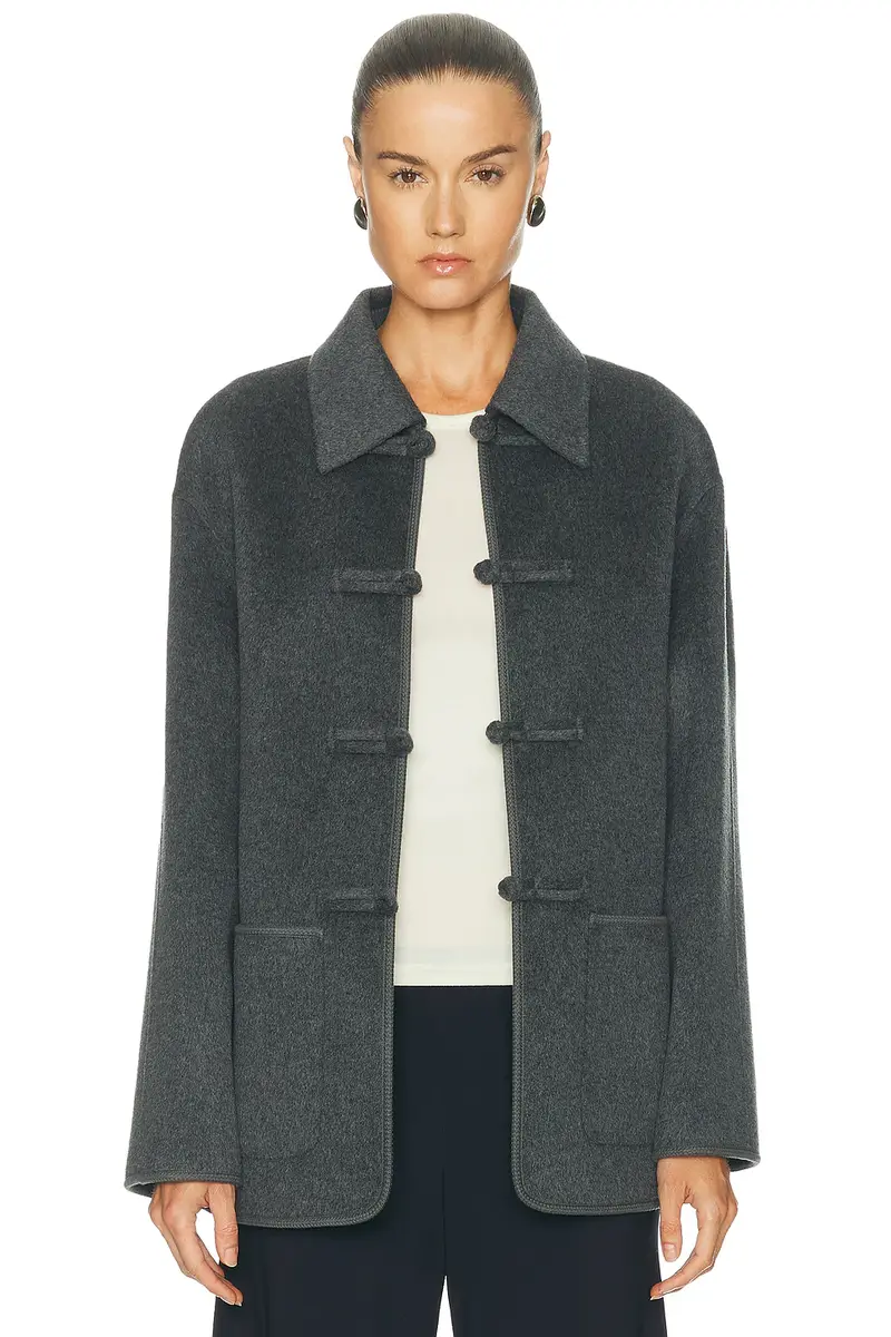 RÓHE Double Faced Wool Pankou Closure Jacket | Thumbnail 2 RÓHE Double Faced Wool Pankou Closure Jacket | Thumbnail 2