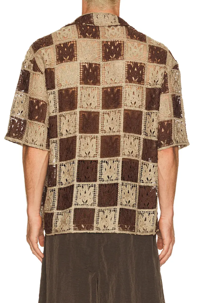 AMIRI MA Check Lace Camp Shirt | Thumbnail 2 AMIRI MA Check Lace Camp Shirt | Thumbnail 2