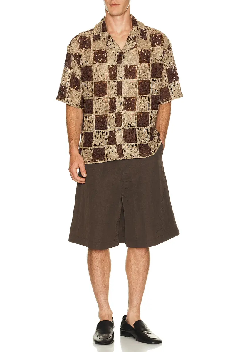 AMIRI MA Check Lace Camp Shirt | Thumbnail 3 AMIRI MA Check Lace Camp Shirt | Thumbnail 3