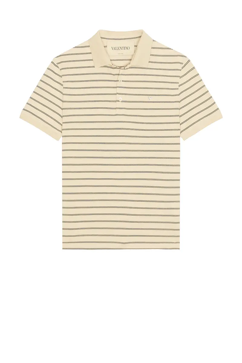 Valentino Striped Jersey Polo | Thumbnail 4