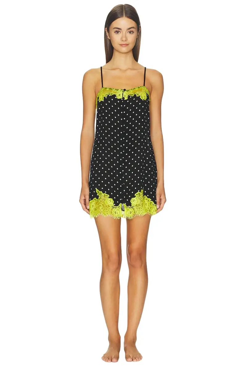 Juliet Lace Button Slip