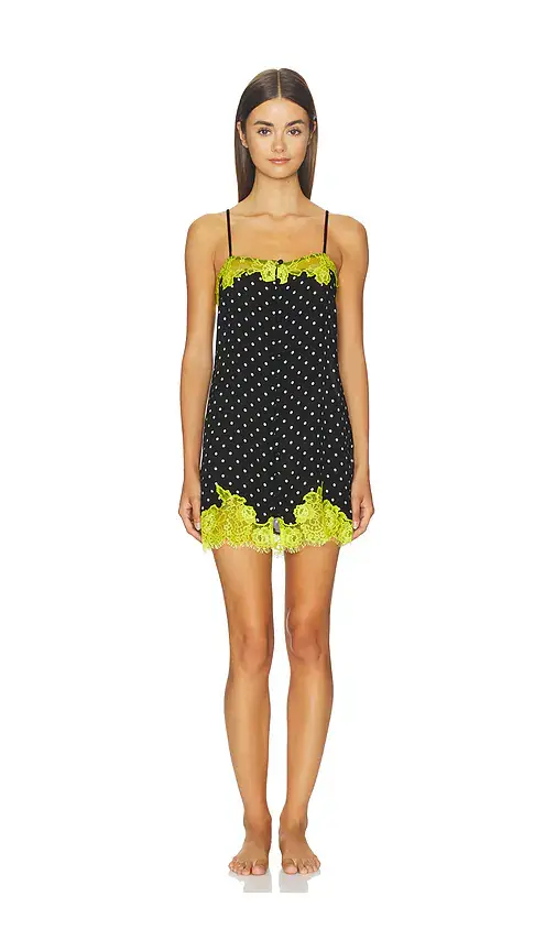 Fleur du Mal Juliet Lace Button Slip | Image 1 Fleur du Mal Juliet Lace Button Slip | Image 1