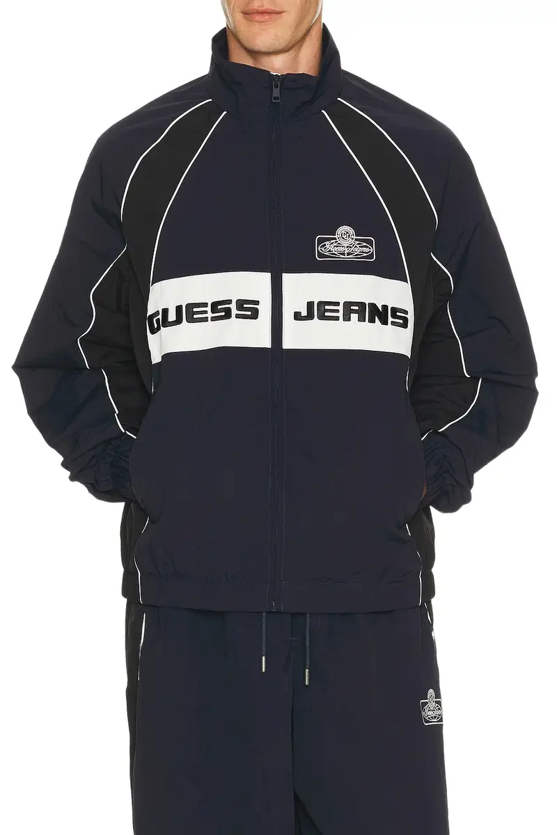Crinkle Nylon Track Jacket