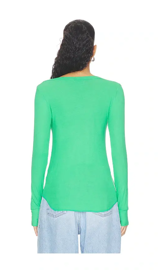 Michael Lauren Otis Long Sleeve Fitted V-neck | Thumbnail 3 Michael Lauren Otis Long Sleeve Fitted V-neck | Thumbnail 3