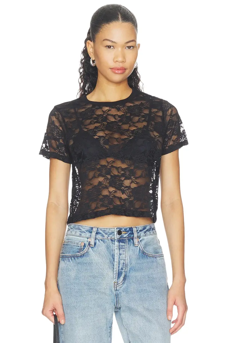 Tyrique Shortsleeve Crop Baby Tee Tyrique Shortsleeve Crop Baby Tee