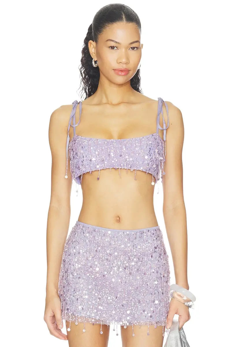 Asta Resort Yasmin Hand Beaded Tie Bralette