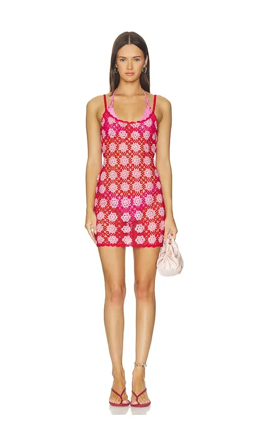 Frankies Bikinis Julie Crochet Mini Dress | Image 1 Frankies Bikinis Julie Crochet Mini Dress | Image 1