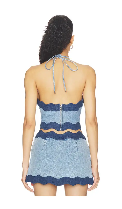 Retrofête Iselda Denim Top | Thumbnail 3