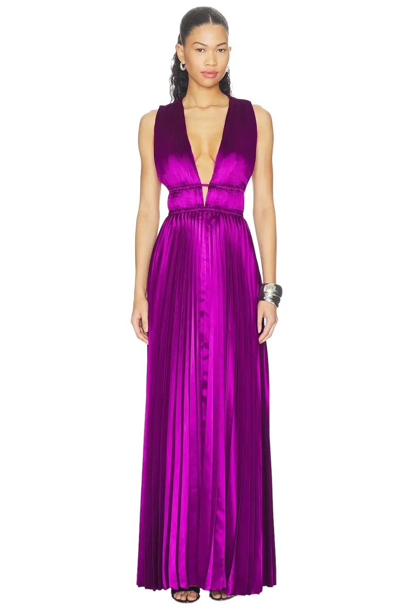 Lena Sleeveless Satin Gown Lena Sleeveless Satin Gown