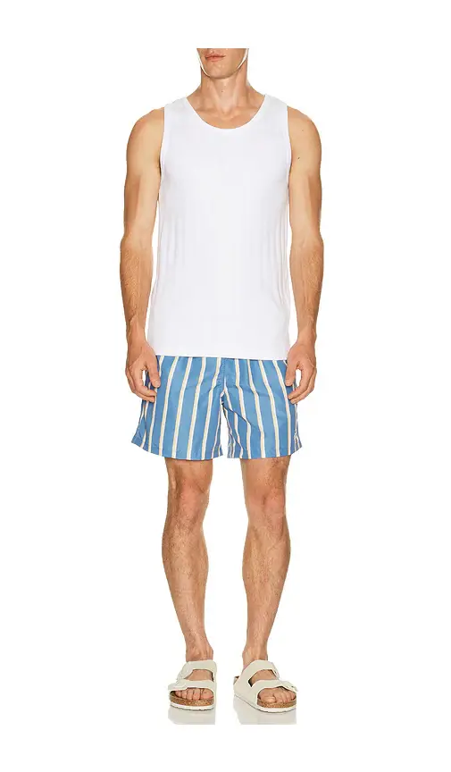 BATHER Fine Stripe Swim Trunk | Thumbnail 3 BATHER Fine Stripe Swim Trunk | Thumbnail 3