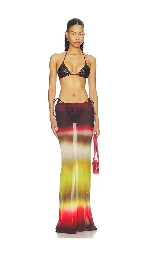 Runaway The Label Cyrus Low Waist Sheer Maxi Skirt | Thumbnail 5 Runaway The Label Cyrus Low Waist Sheer Maxi Skirt | Thumbnail 5