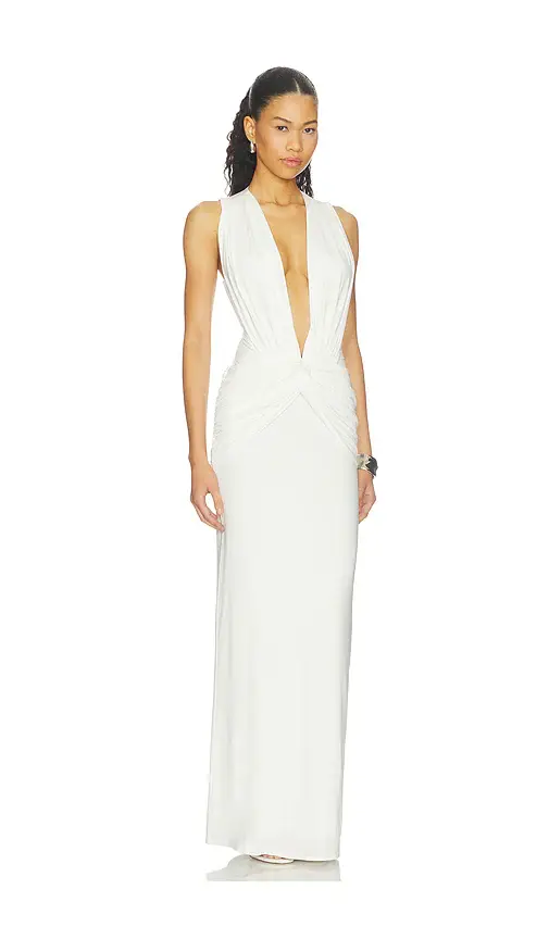 Shona Joy Miro Sleeveless Plunged Maxi Dress | Thumbnail 2