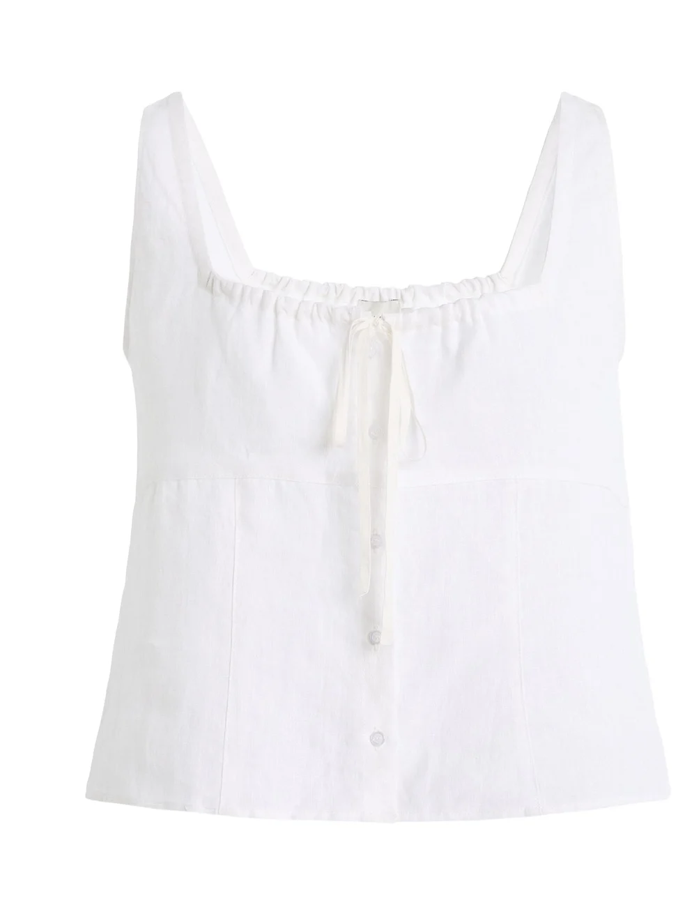 Deiji Studios Relaxed Linen Tie Top