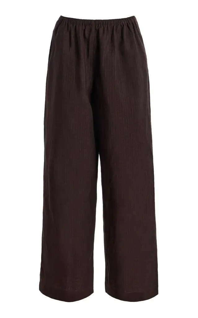 Deiji Studios Ease Striped Linen Trousers