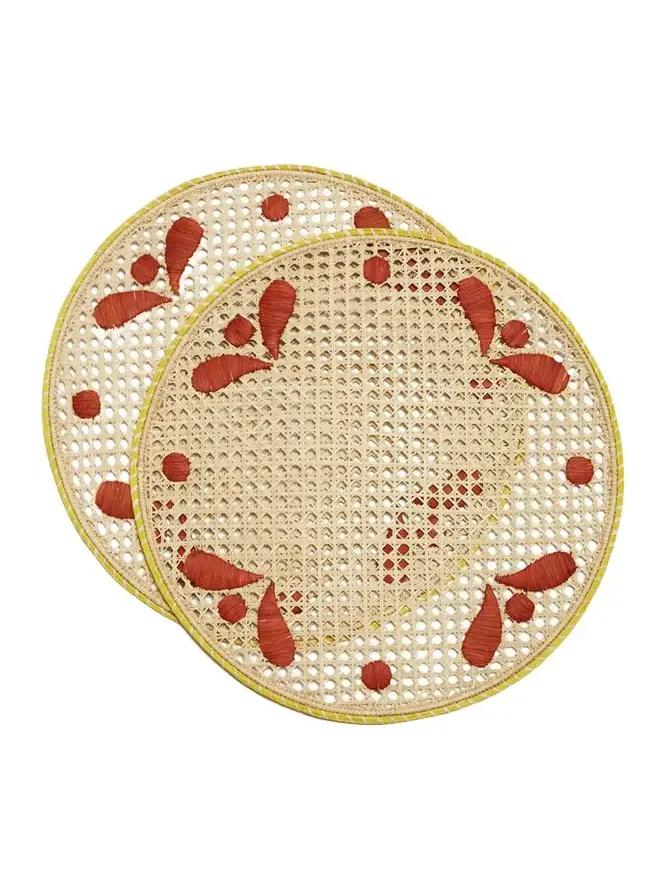 La DoubleJ Raffia Placemats Set Of 2