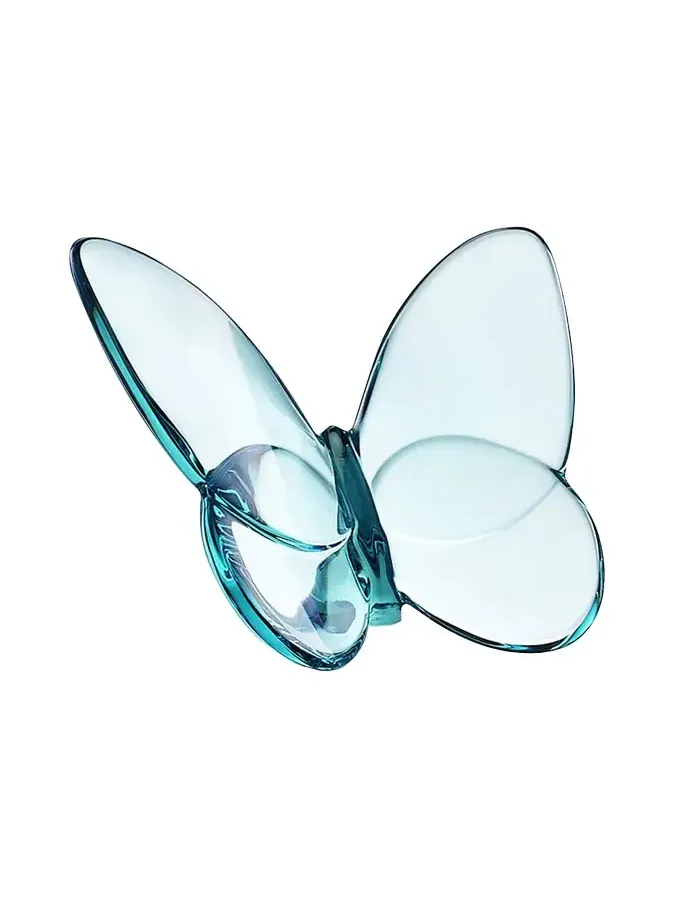 2.5" Lucky Crystal Turquoise Butterfly
