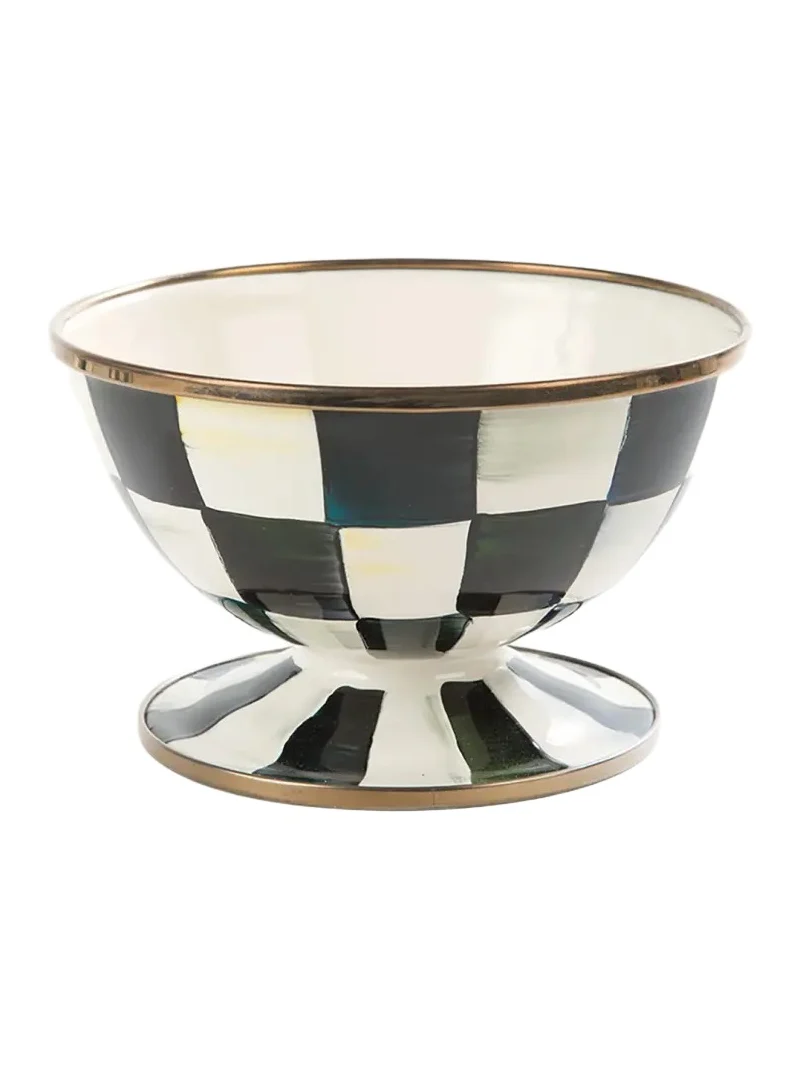 MacKenzie-Childs Courtly Check Ice Cream Bowl