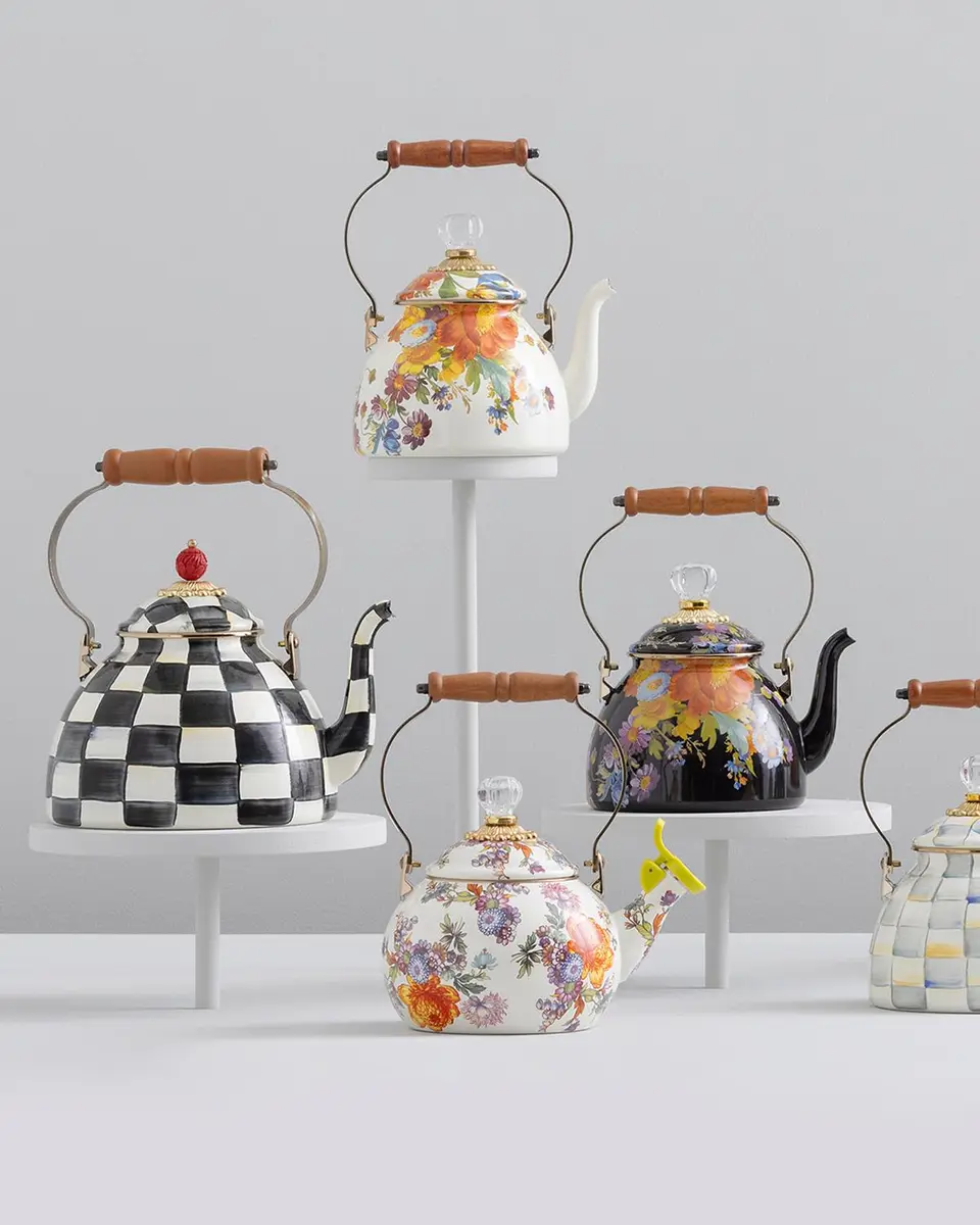 MacKenzie-Childs Flower Market Whistling Tea Kettle | Thumbnail 4 MacKenzie-Childs Flower Market Whistling Tea Kettle | Thumbnail 4