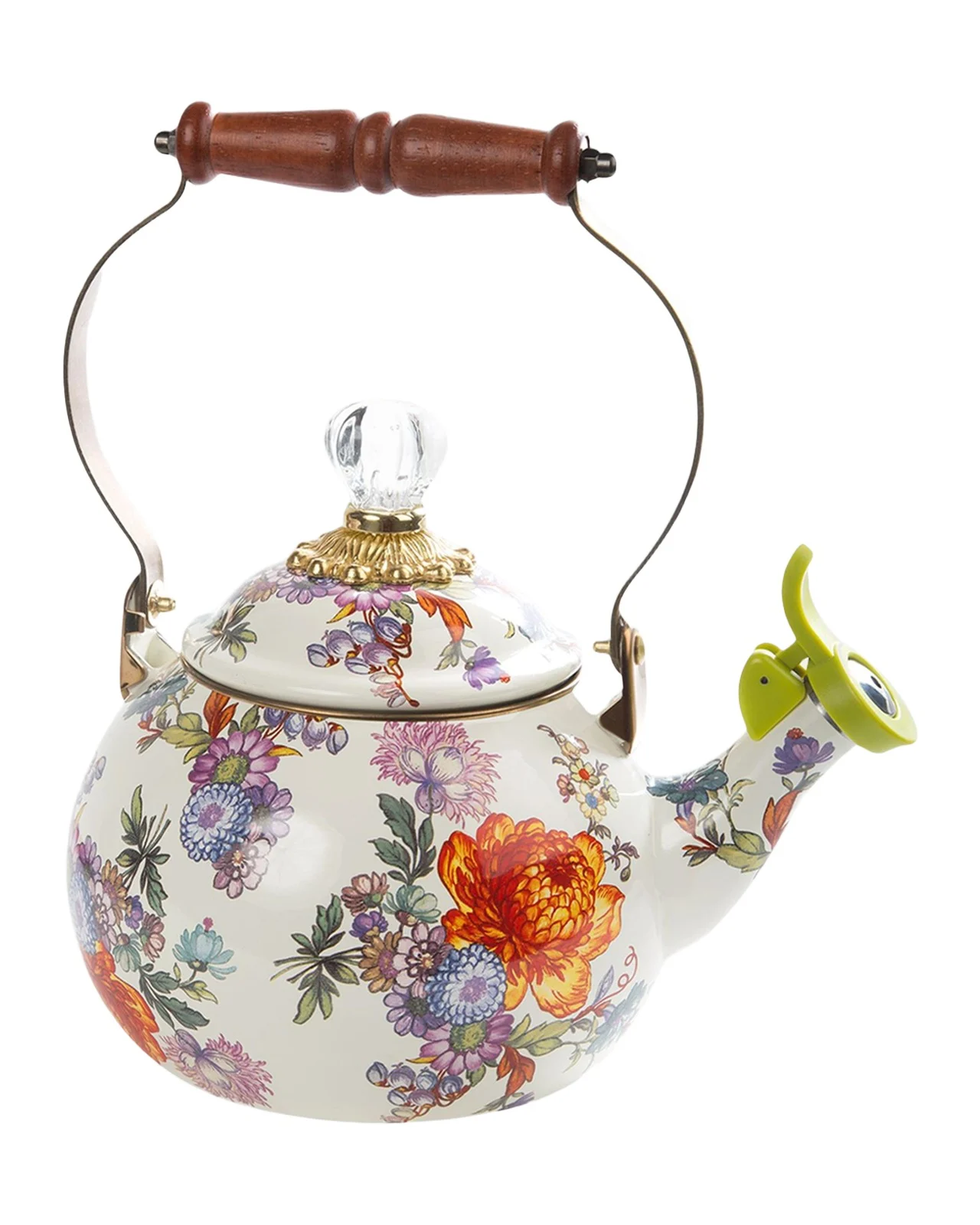 MacKenzie-Childs Flower Market Whistling Tea Kettle