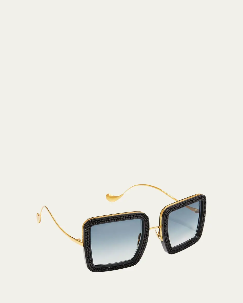 Anna-Karin Karlsson Beaming Sky Swarovski Square Acetate Sunglasses | Thumbnail 2 Anna-Karin Karlsson Beaming Sky Swarovski Square Acetate Sunglasses | Thumbnail 2