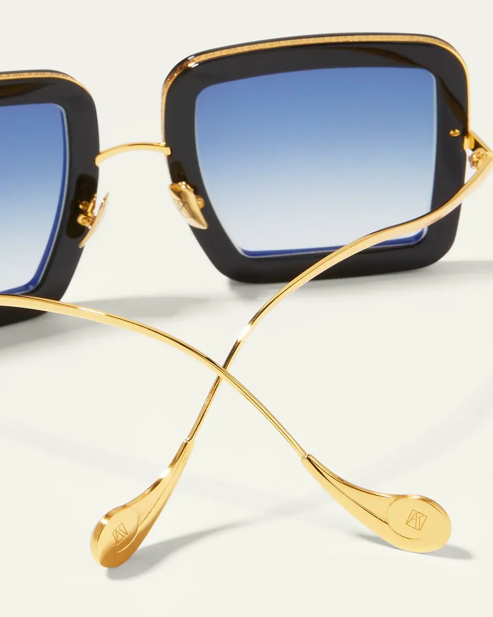 Anna-Karin Karlsson Beaming Sky Swarovski Square Acetate Sunglasses | Thumbnail 4 Anna-Karin Karlsson Beaming Sky Swarovski Square Acetate Sunglasses | Thumbnail 4