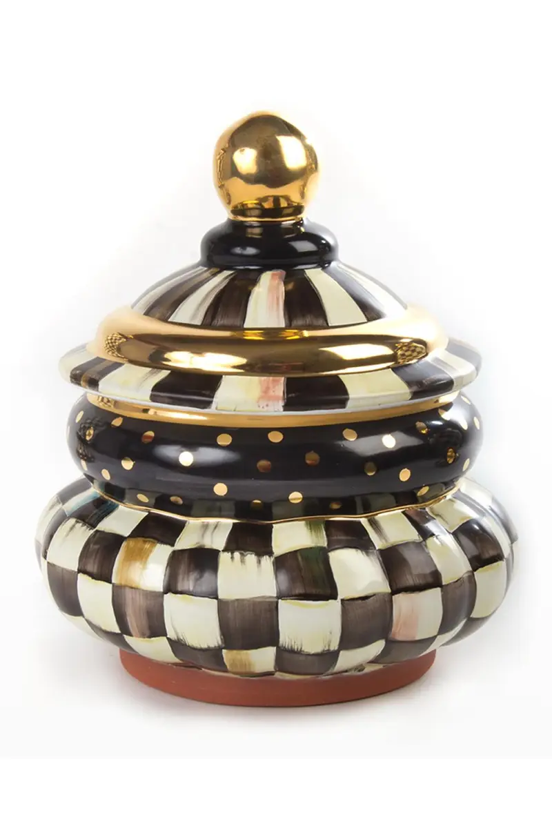 MacKenzie-Childs Courtly Check Groovy Canister | Thumbnail 4 MacKenzie-Childs Courtly Check Groovy Canister | Thumbnail 4