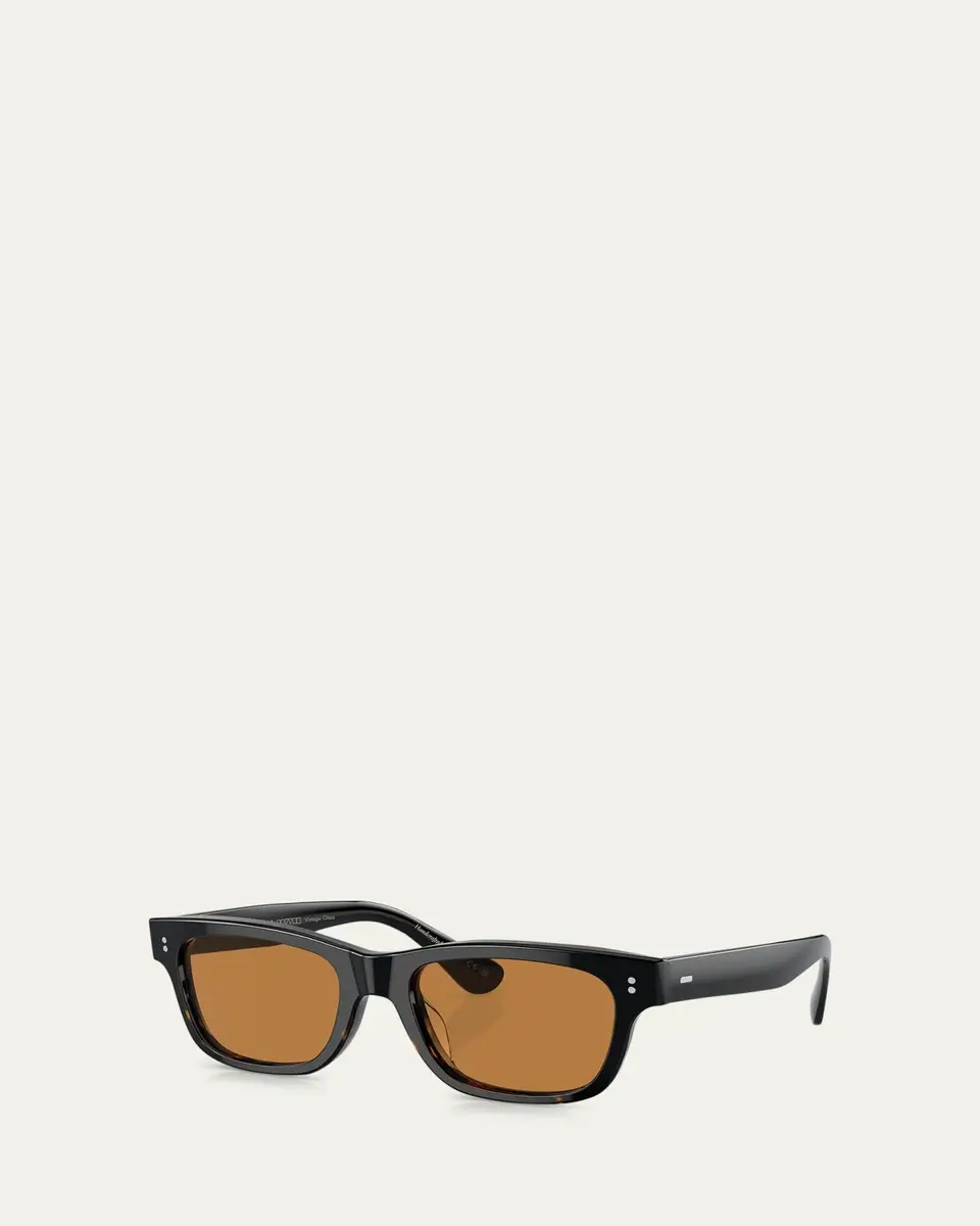 Oliver Peoples Men's Rosson Sun Acetate Rectangle Sunglasses | Thumbnail 2 Oliver Peoples Men's Rosson Sun Acetate Rectangle Sunglasses | Thumbnail 2
