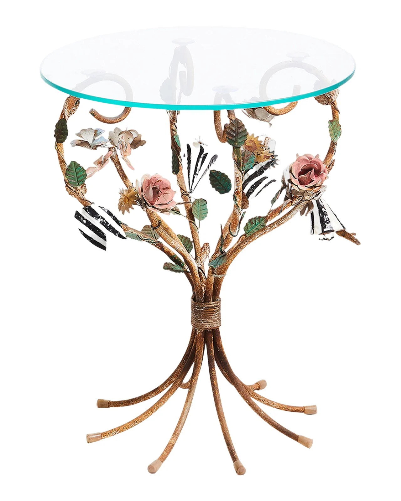 MacKenzie-Childs Field Study Round Accent Table