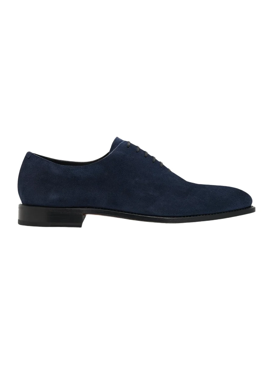 Ferragamo Men's Angiolo Tramezza Suede Oxfords