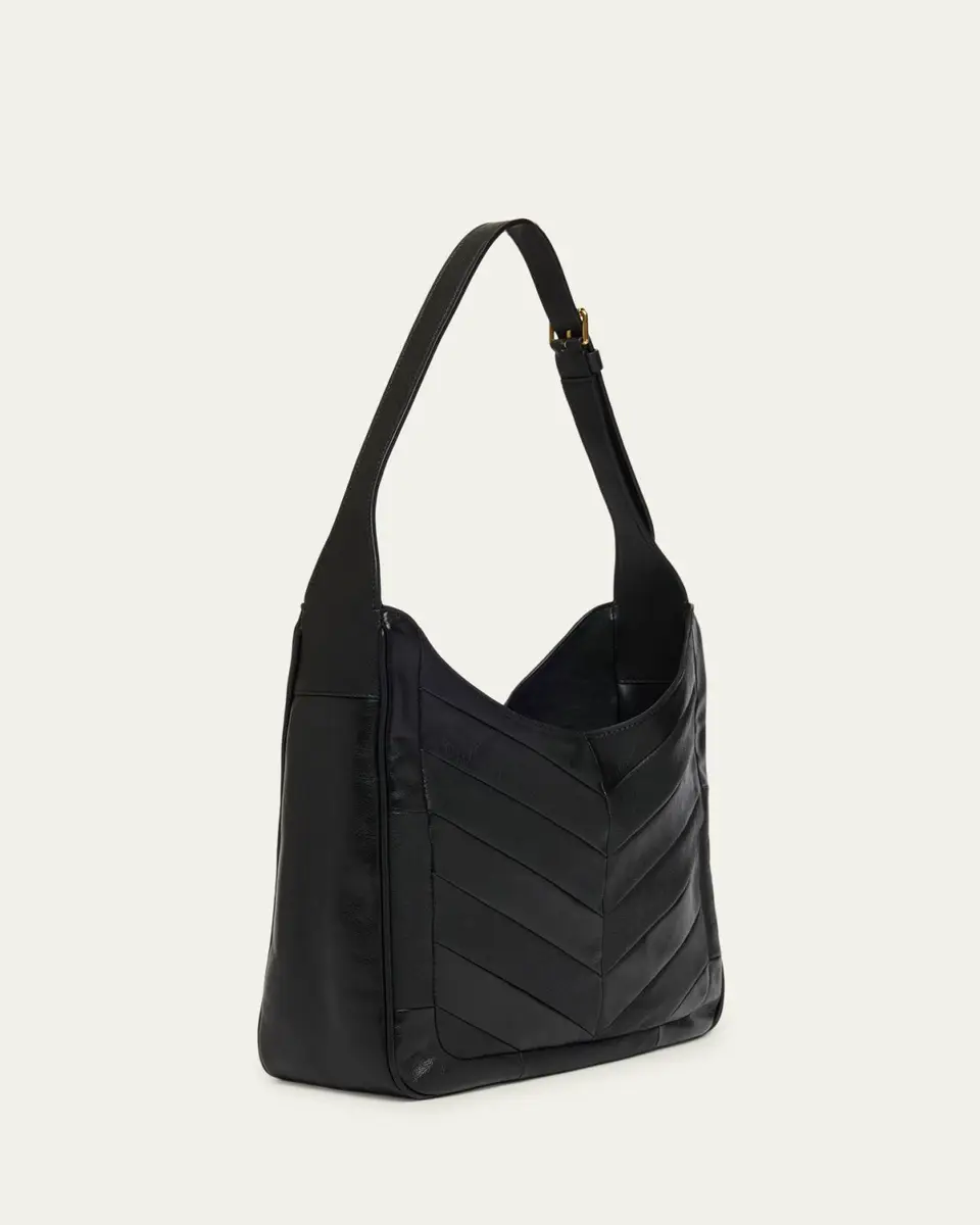 Valentino Garavani Medium Chevron Leather Hobo Bag | Thumbnail 3 Valentino Garavani Medium Chevron Leather Hobo Bag | Thumbnail 3
