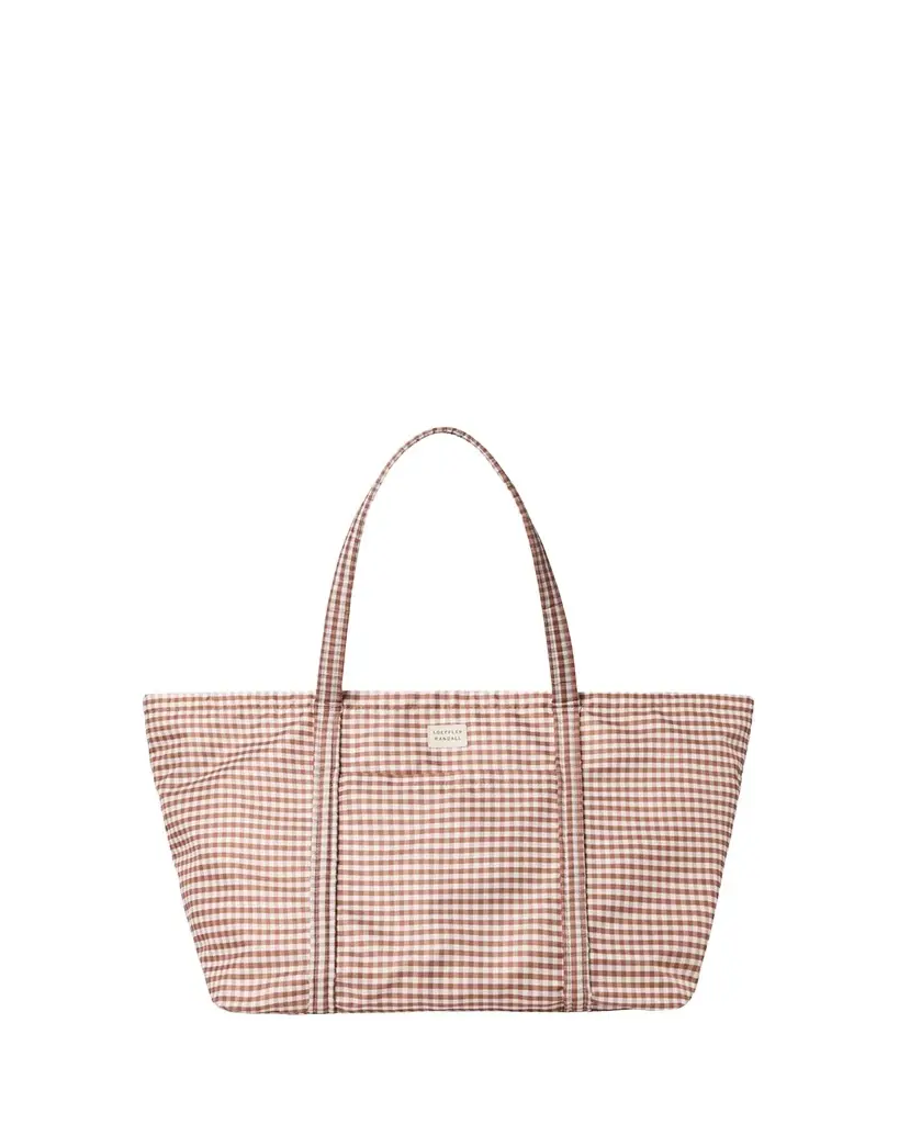 Loeffler Randall Dina Travel Gingham Tote Bag | Image 1 Loeffler Randall Dina Travel Gingham Tote Bag | Image 1