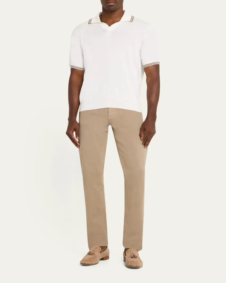 Fioroni Men's Giza Cotton Polo | Thumbnail 2
