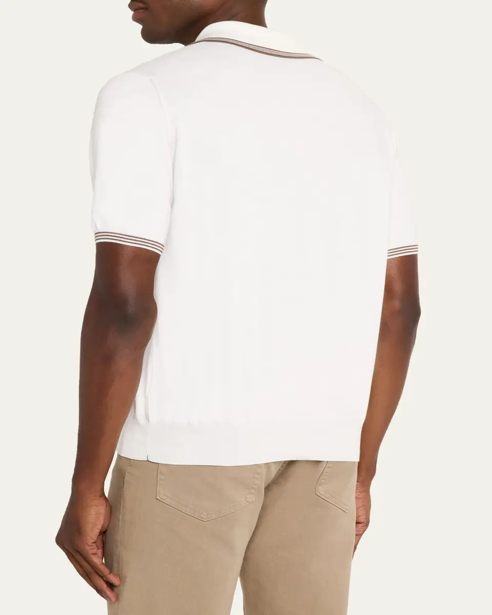 Fioroni Men's Giza Cotton Polo | Thumbnail 3
