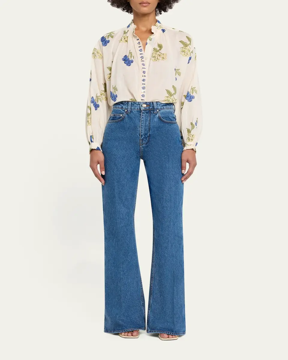ALIX OF BOHEMIA Poet Long-Sleeve Floral Cotton Blouse | Thumbnail 2 ALIX OF BOHEMIA Poet Long-Sleeve Floral Cotton Blouse | Thumbnail 2