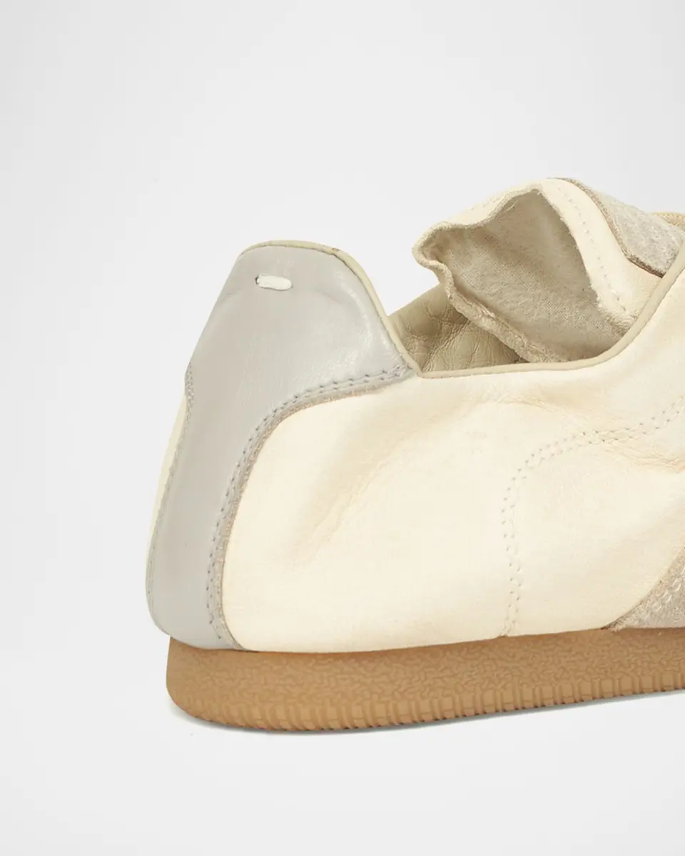 Maison Margiela Men's Replica Napa Leather and Suede Low-Top Sneakers | Thumbnail 5