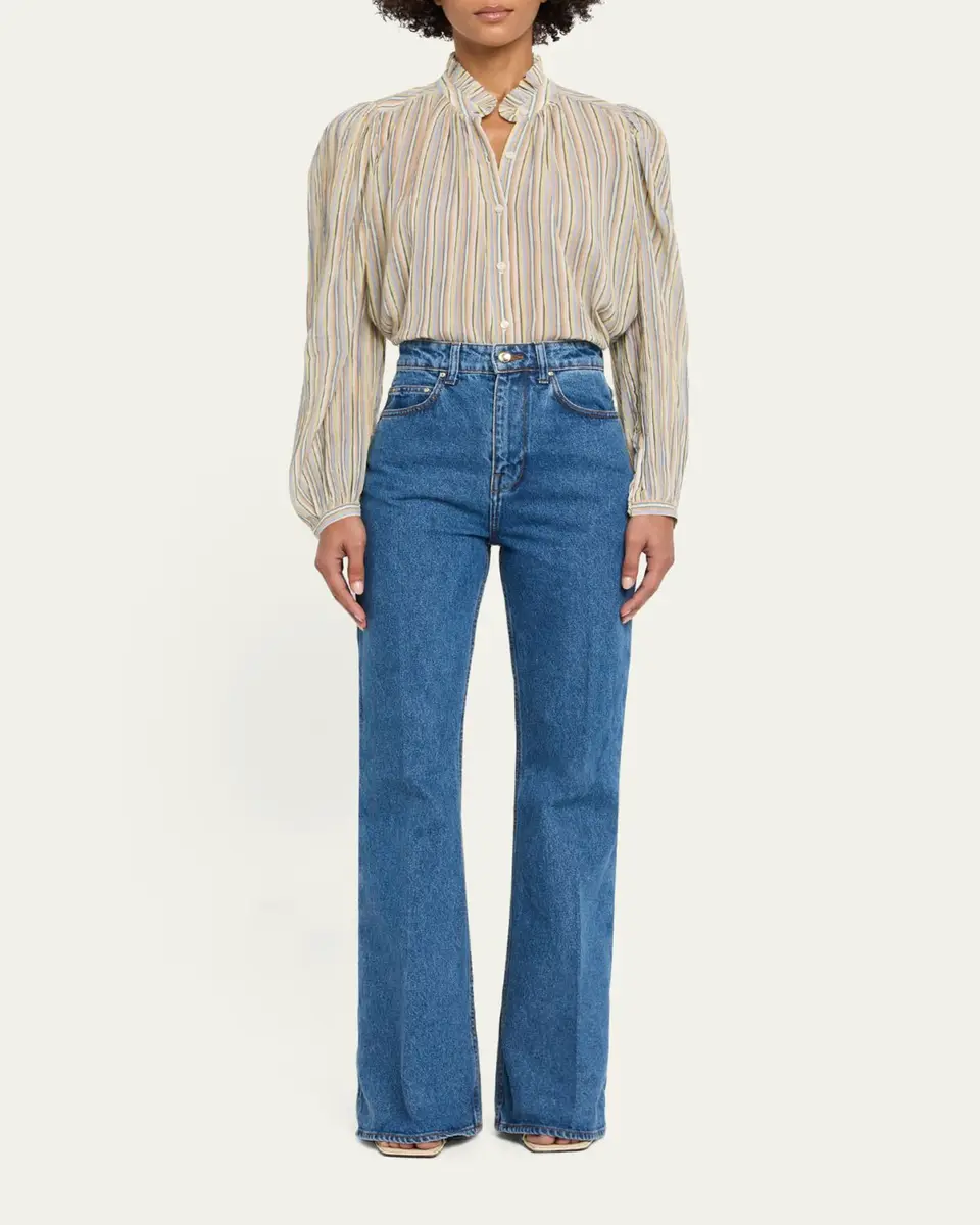 ALIX OF BOHEMIA Annabel Long-Sleeve Striped Cotton Blouse | Thumbnail 2 ALIX OF BOHEMIA Annabel Long-Sleeve Striped Cotton Blouse | Thumbnail 2