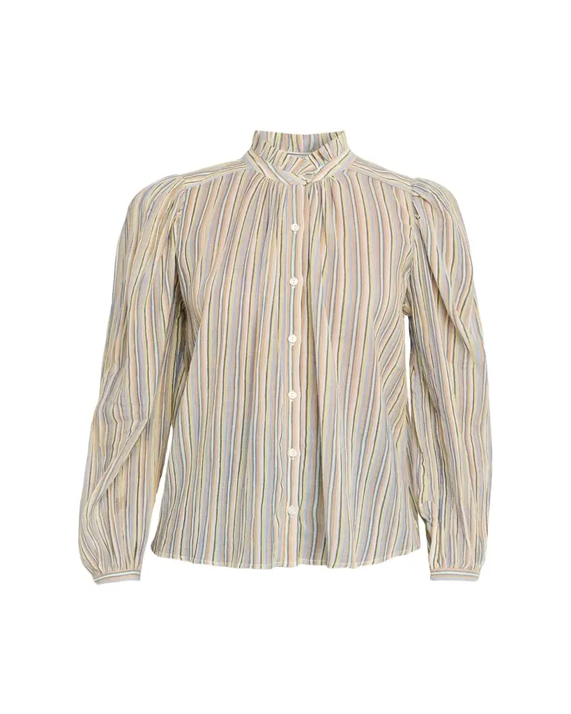 Alix of Bohemia Annabel Long-Sleeve Striped Cotton Blouse | Image 1 Alix of Bohemia Annabel Long-Sleeve Striped Cotton Blouse | Image 1