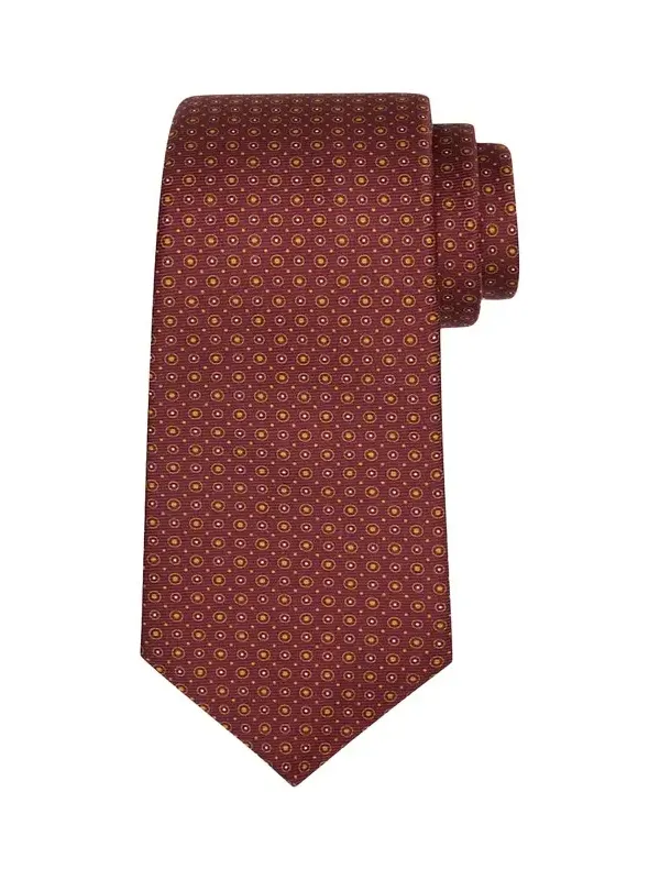 Men's Multi-Circle Silk Sevenfold Tie
