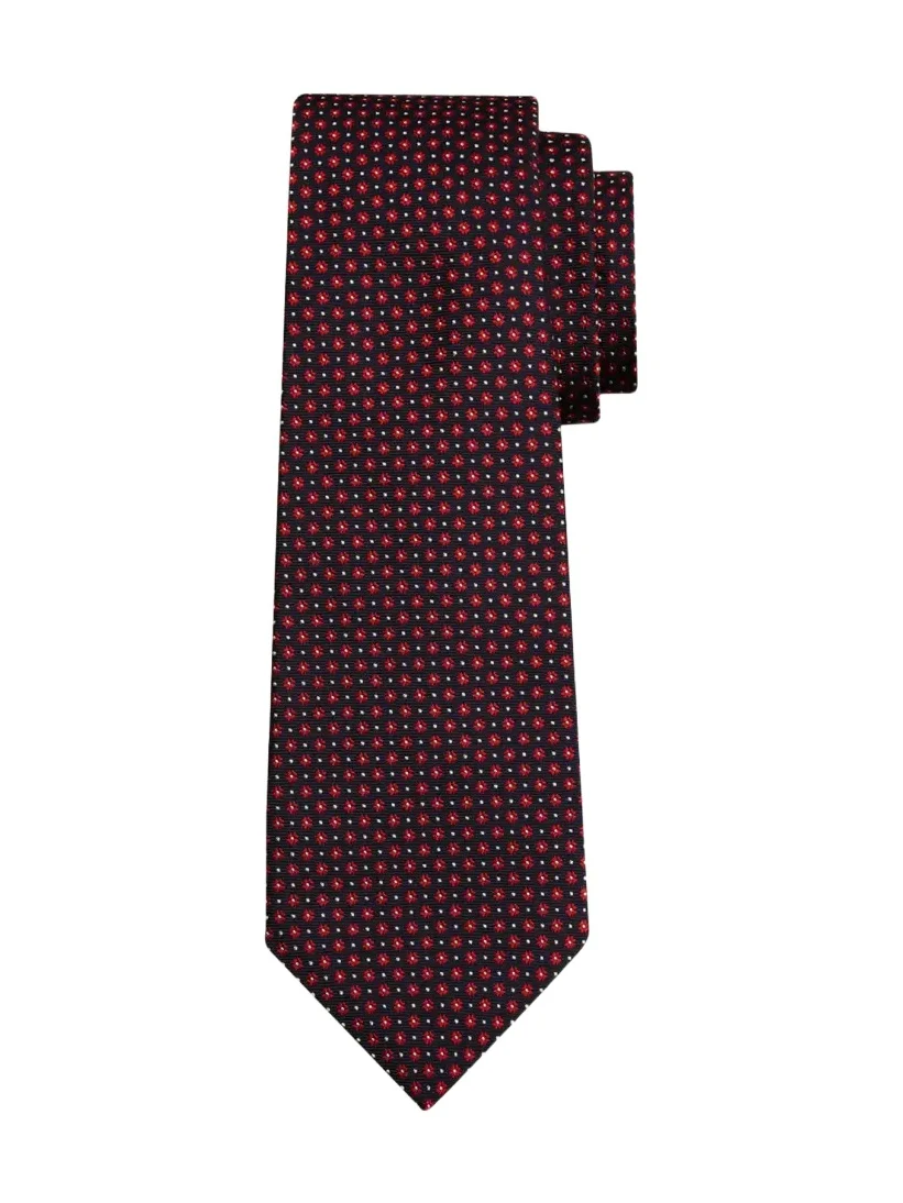 Kiton Men's Flower Silk Sevenfold Tie