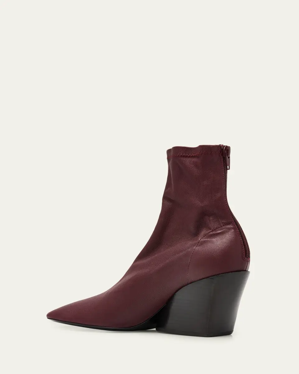 Proenza Schouler 70mm Slant Stretch Leather Ankle Boots | Thumbnail 2