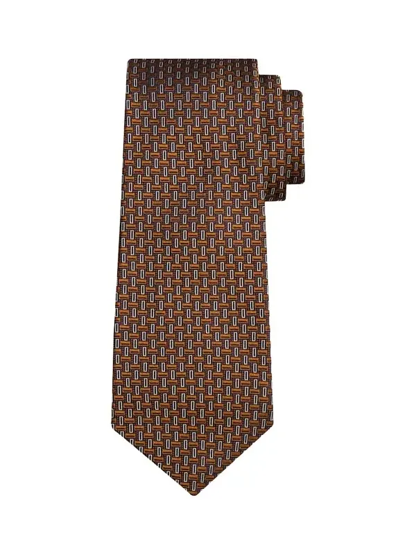 Kiton Men's Abstract Silk Sevenfold Tie