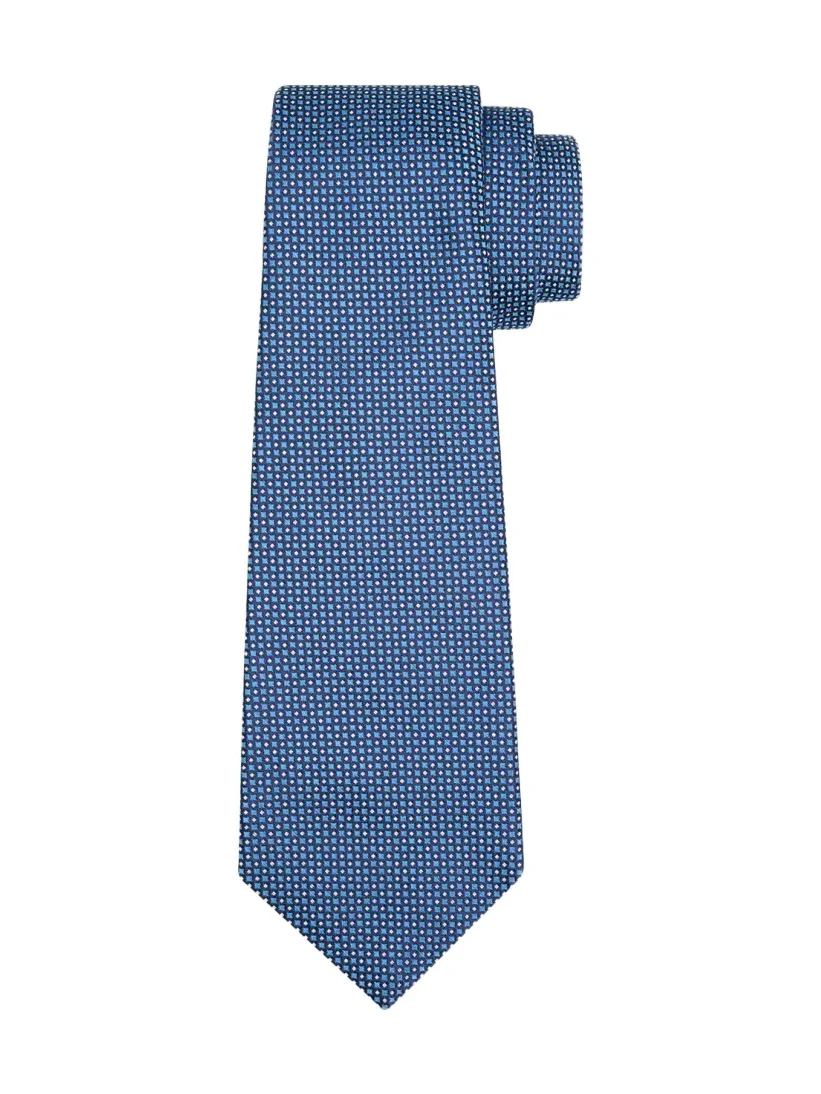 Men's Small Dots Silk Sevenfold Tie