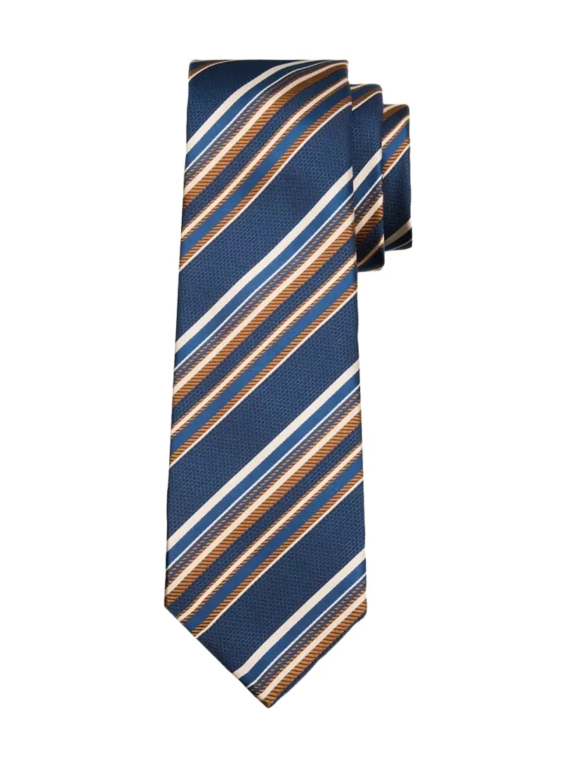 Kiton Men's Multi-Stripe Silk Sevenfold Tie