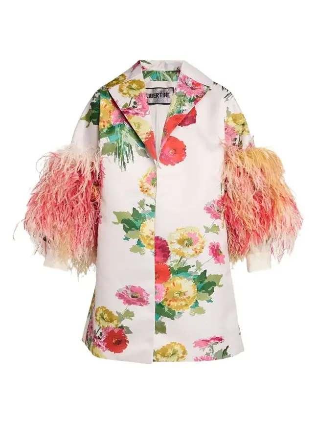 Pat Nixon Feathered Oversized Coat Pat Nixon Feathered Oversized Coat