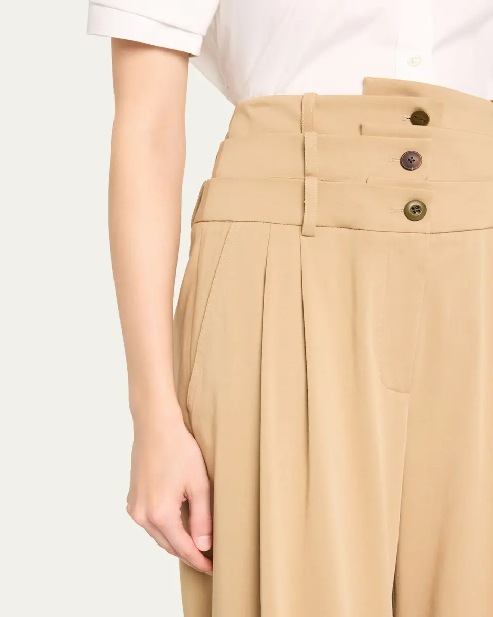 Monse Triple Waistband Pleated Wide-Leg Trousers | Thumbnail 5 Monse Triple Waistband Pleated Wide-Leg Trousers | Thumbnail 5